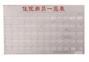 不銹鋼病員一覽表C101、C103